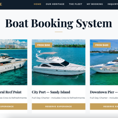 Boat Booking System in PHP | Project Source Code & Live Demo