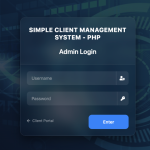 Free PHP Client Management System | Source Code & Live Demo