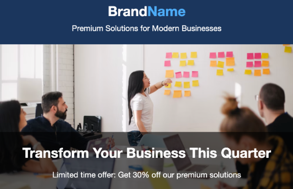 Promotional Email Template – Free HTML Live Preview