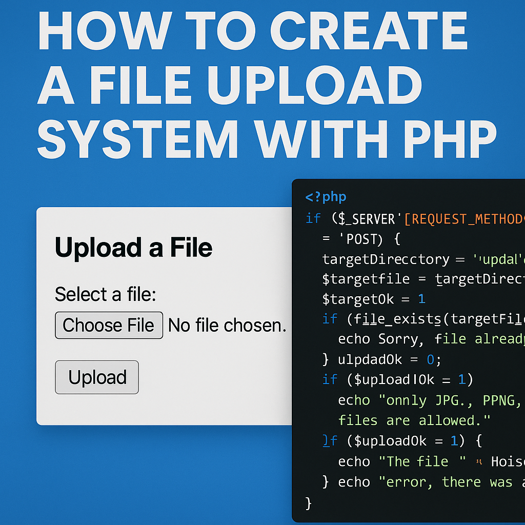How to Create a File Upload System with PHP