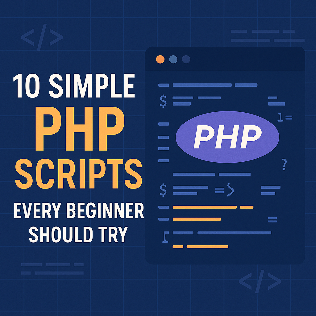 10 Easy PHP Scripts for Beginners to Practice & Learn