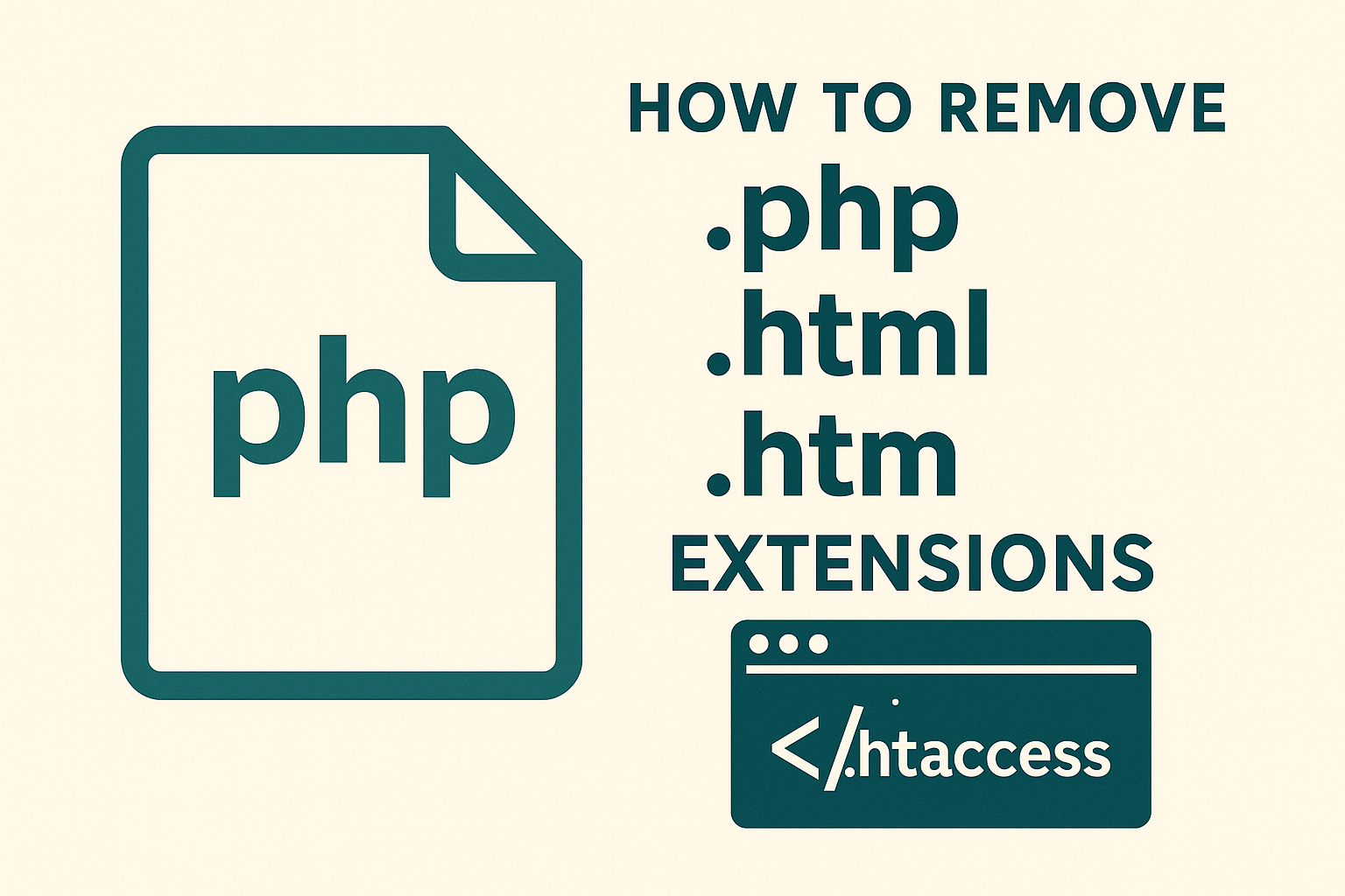 How to Remove .php, .html, .htm Extensions with .htaccess (SEO-Friendly URLs)