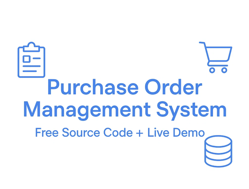 DEMO - Purchase Order Management System in PHP with Free Source Code